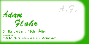 adam flohr business card